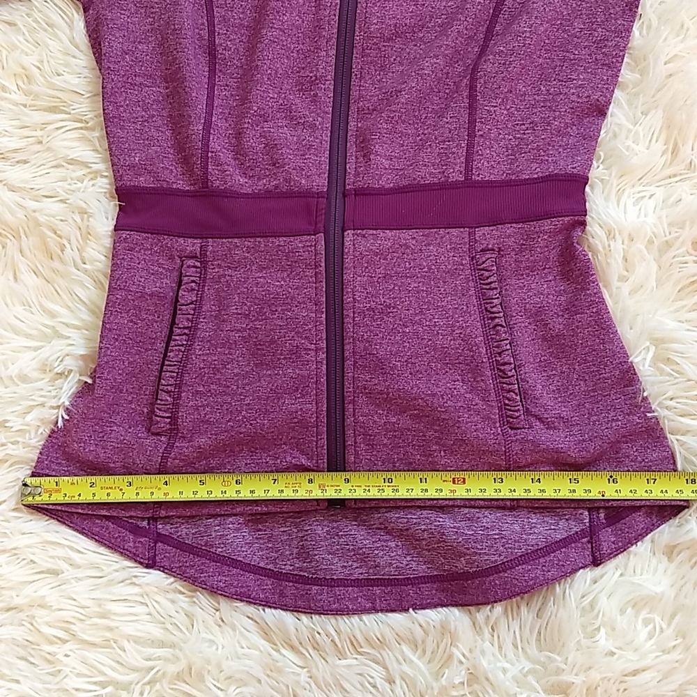 Rare Lululemon Dewberry Peplum Ruffles Riding Jacket - Picture 11 of 14